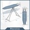 Adjustable Carbon Steel Ironing Board with Heat-Resistant Silver Coating and Iron Rest – 7-Level Height